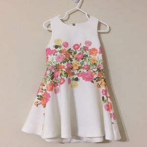GB Girls; Floral Placement Fit-And-Flare Dress